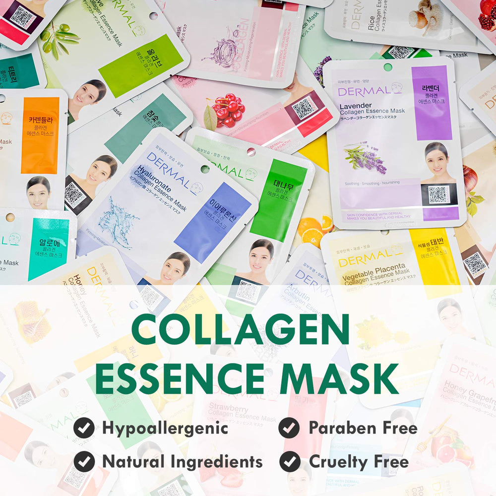 DERMAL close-up of a single felt sheet mask highlighting fabric fit and comfort