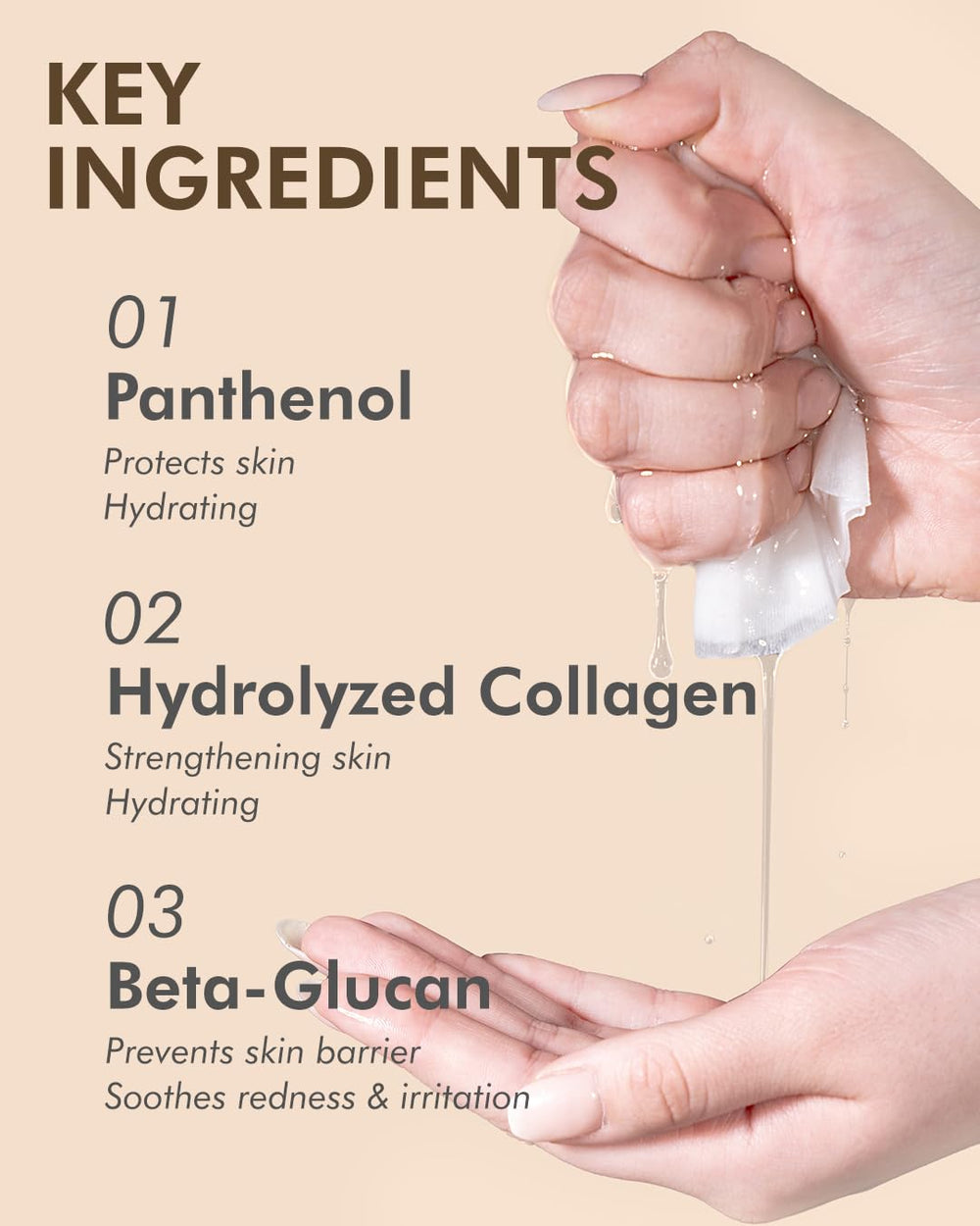 DERMAL sheet mask applied on face demonstrating calming and smoothing effect