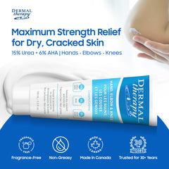 Dermal Therapy cream texture closeup displaying smooth, fast absorbing consistency