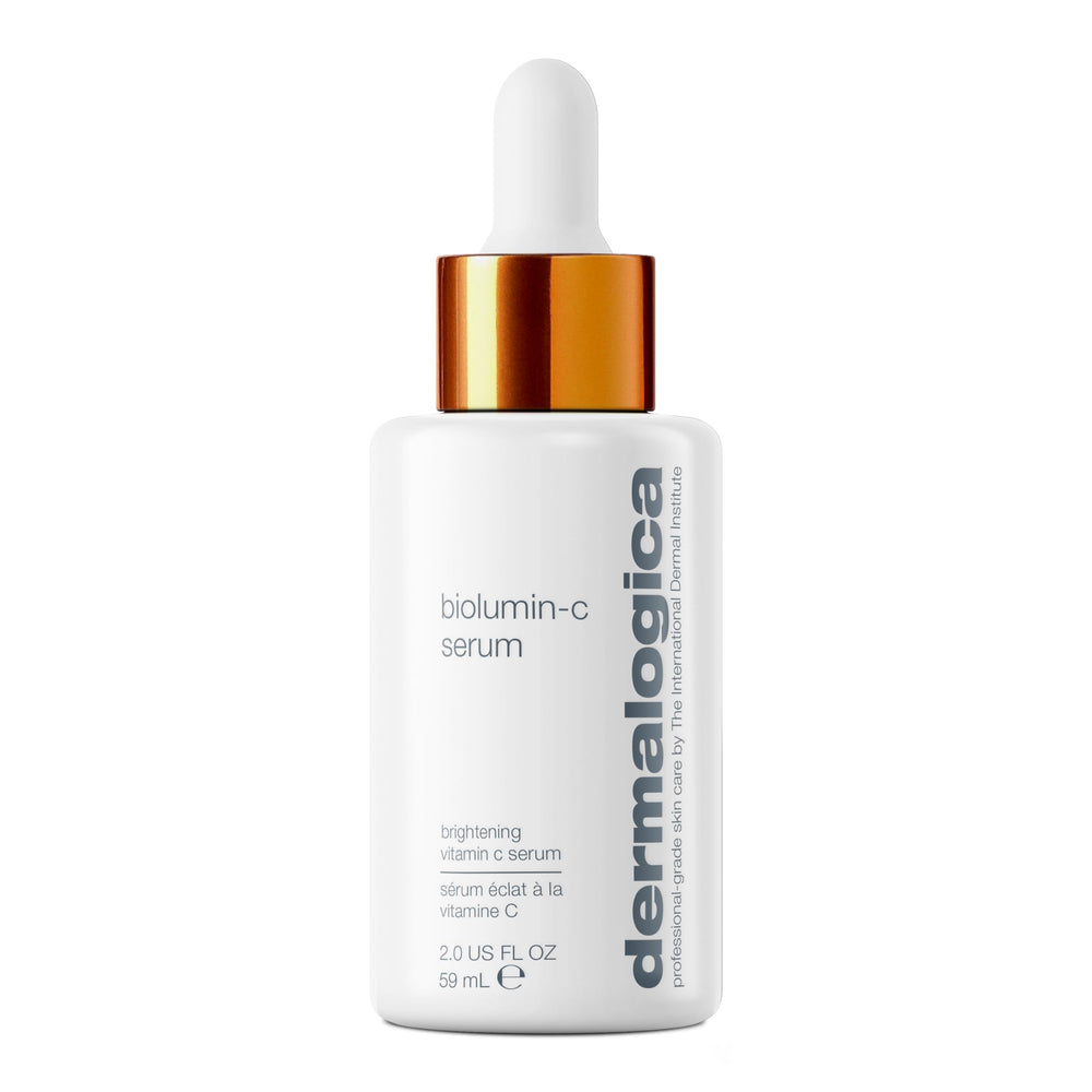 Dermalogica Biolumin-C front bottle showing sleek packaging and visible product benefit