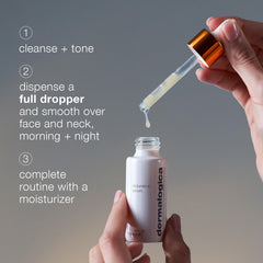 Dermalogica label detail with ingredients list for informed shoppers
