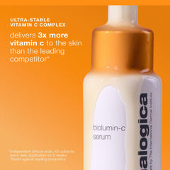 Dermalogica Biolumin-C Serum gel texture on skin demonstrating quick absorption