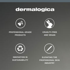 Creamy lather of Dermalogica being rinsed off to reveal cleansed, refreshed skin
