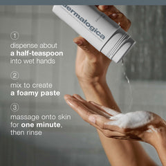 Dermalogica creamy paste mixed with water for smooth, non-abrasive exfoliation
