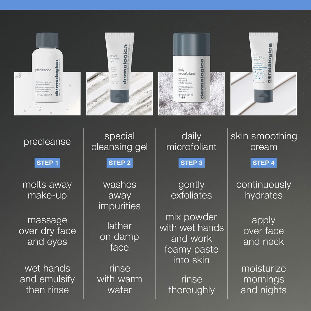 Dermalogica Daily Microfoliant powder open to show rice-based exfoliant for brighter skin