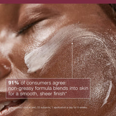 Dermalogica applied under makeup showing even finish and protection