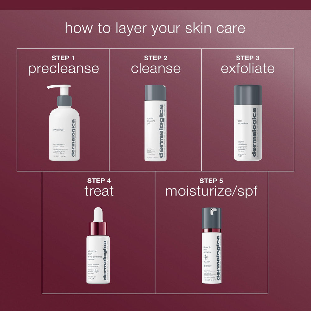 Dermalogica lifestyle bathroom counter showcasing product in a real daily skincare setting