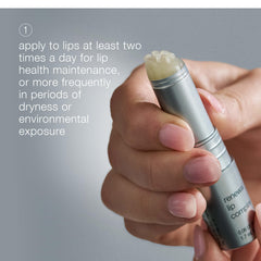 Dermalogica application on lips demonstrating smooth finish and instant hydration