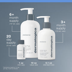 Dermalogica PreCleanse label close-up highlighting key conditioning ingredients