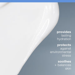 Dermalogica cream texture on fingertip highlighting lightweight feel and quick absorption
