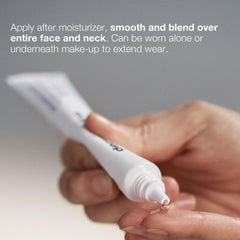 Dermalogica primer before and after demonstrating brighter, even skin