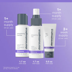 Dermalogica UltraCalming Water-Gel texture swipe showing lightweight hydration