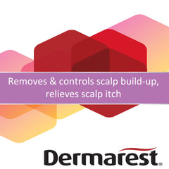 Dermarest bottle cap and nozzle detail for easy, spill-free dispensing