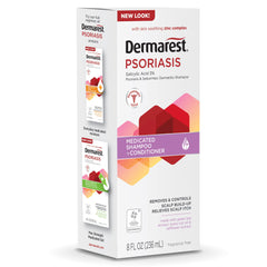 Dermarest product label close-up highlighting salicylic acid and zinc complex