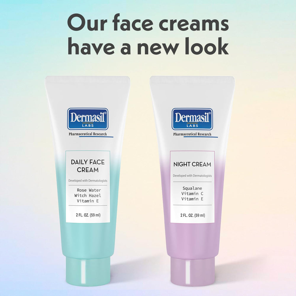 Dermasil cream texture swirl showing lightweight consistency and hydrating appearance for easy absorption
