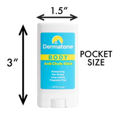 DERMATONE clear application on dark shirt demonstrating no visible residue