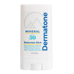 DERMATONE front packaging showing compact reef-safe sun stick benefit