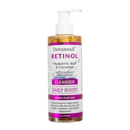 DERMATOUCH front packaging shows bottle and product name for clear identification and appeal