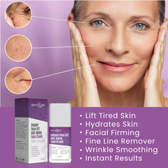 DERMAXGEN applying cream to neck demonstrating immediate contouring benefit