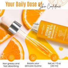 DERMAXGEN applying serum to face, illustrates easy layering under skincare