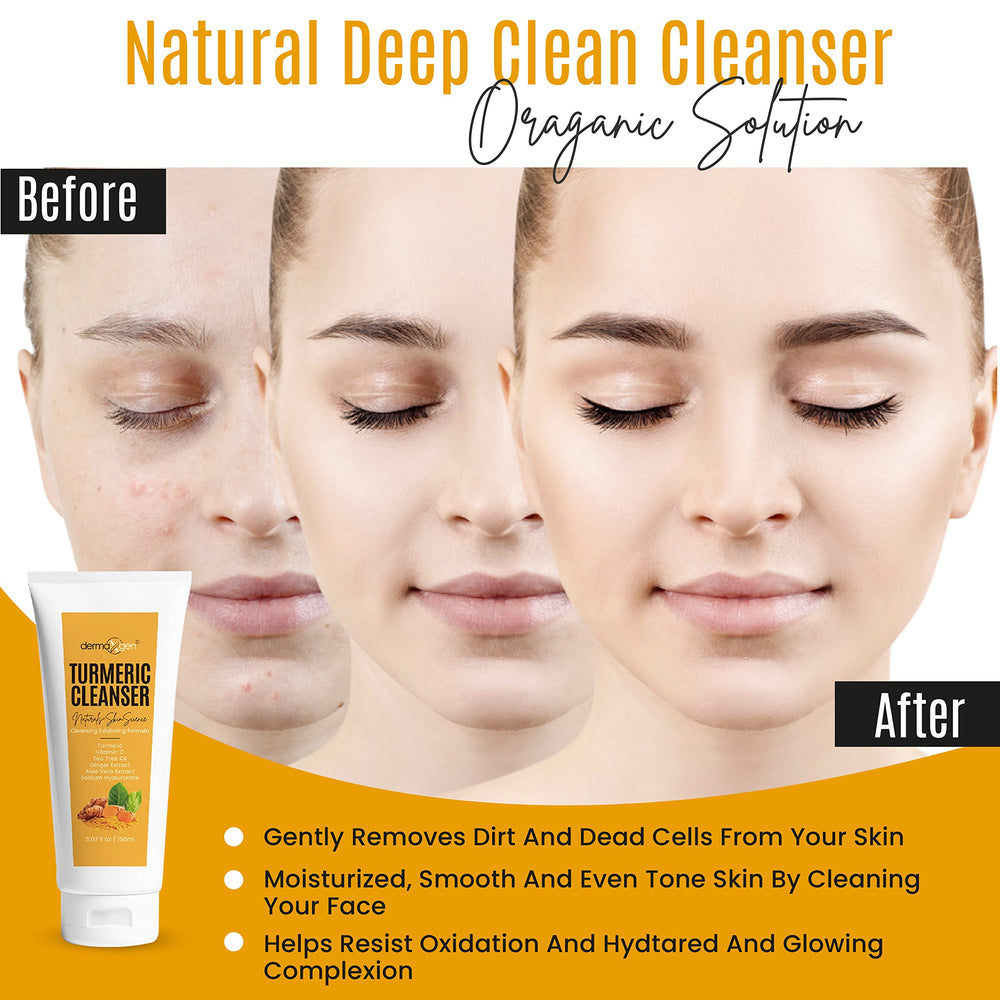 DERMAXGEN illustrative before and after texture improvement over time