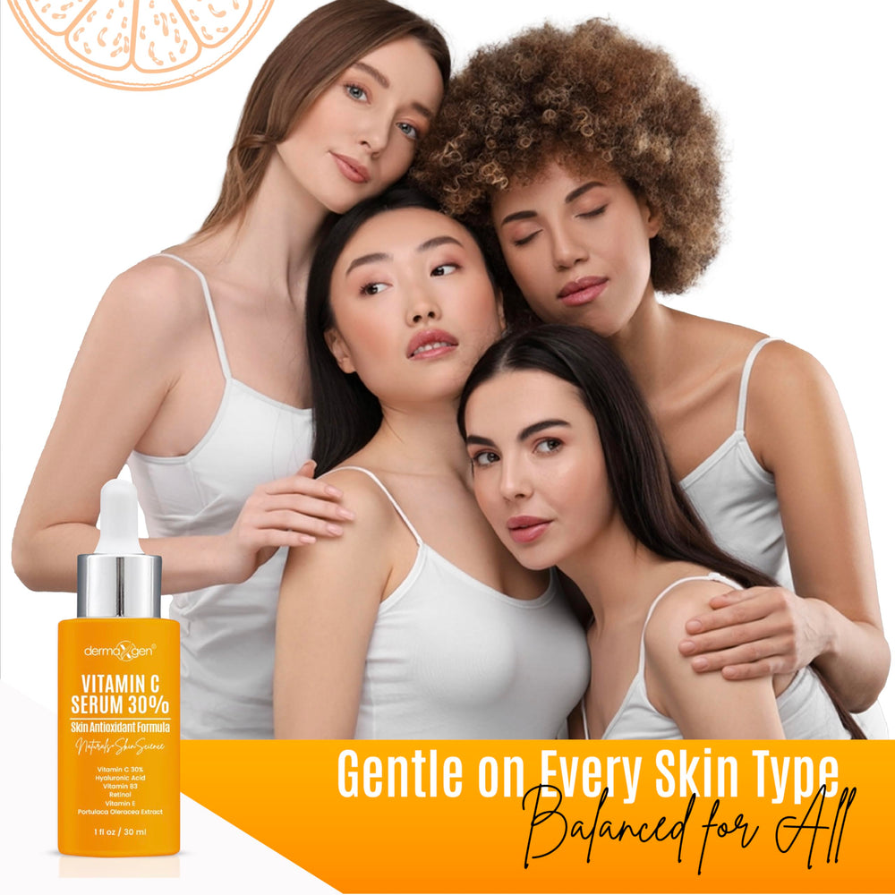 DERMAXGEN bottle with moisturizer and SPF, highlights compatibility with layers