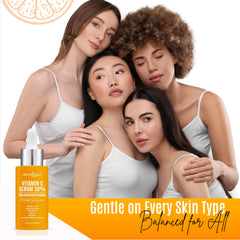 DERMAXGEN bottle with moisturizer and SPF, highlights compatibility with layers