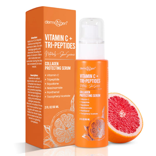 DERMAXGEN front bottle view showing brand and travel-friendly size benefit