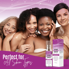 DERMAXGEN lifestyle image of person applying product in mirror for a polished look benefit