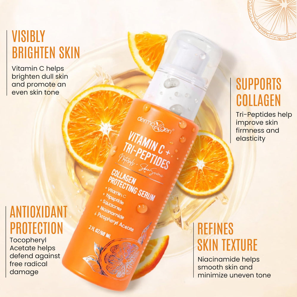 DERMAXGEN applying serum to face in morning routine for boosted radiance benefit