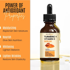 DERMAXGEN turmeric root ingredient shot highlighting antioxidant benefit