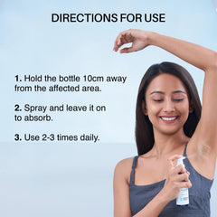 DermDoc bottle on bathroom shelf suggesting everyday routine integration benefit