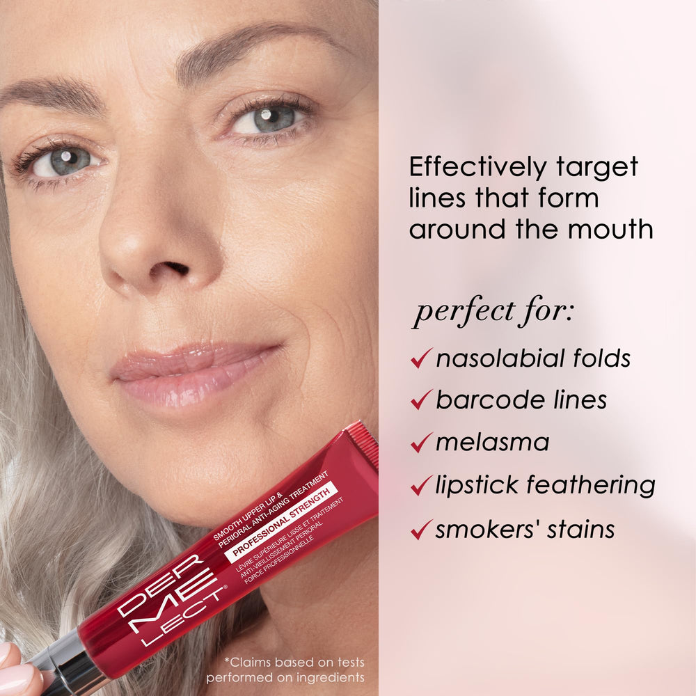 Dermelect cream texture swiped on skin showing smooth feel for instant priming