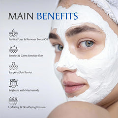 Dermendure applied to cheek demonstrating even coverage and targeted blackhead care