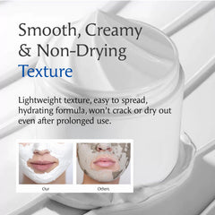 Dermendure being rinsed off showcasing gentle removal and refreshed skin benefit