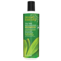 Desert Essence conditioner front label showing product and benefits