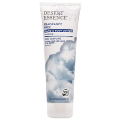 Desert Essence front packaging showing clear label and scent-free benefit