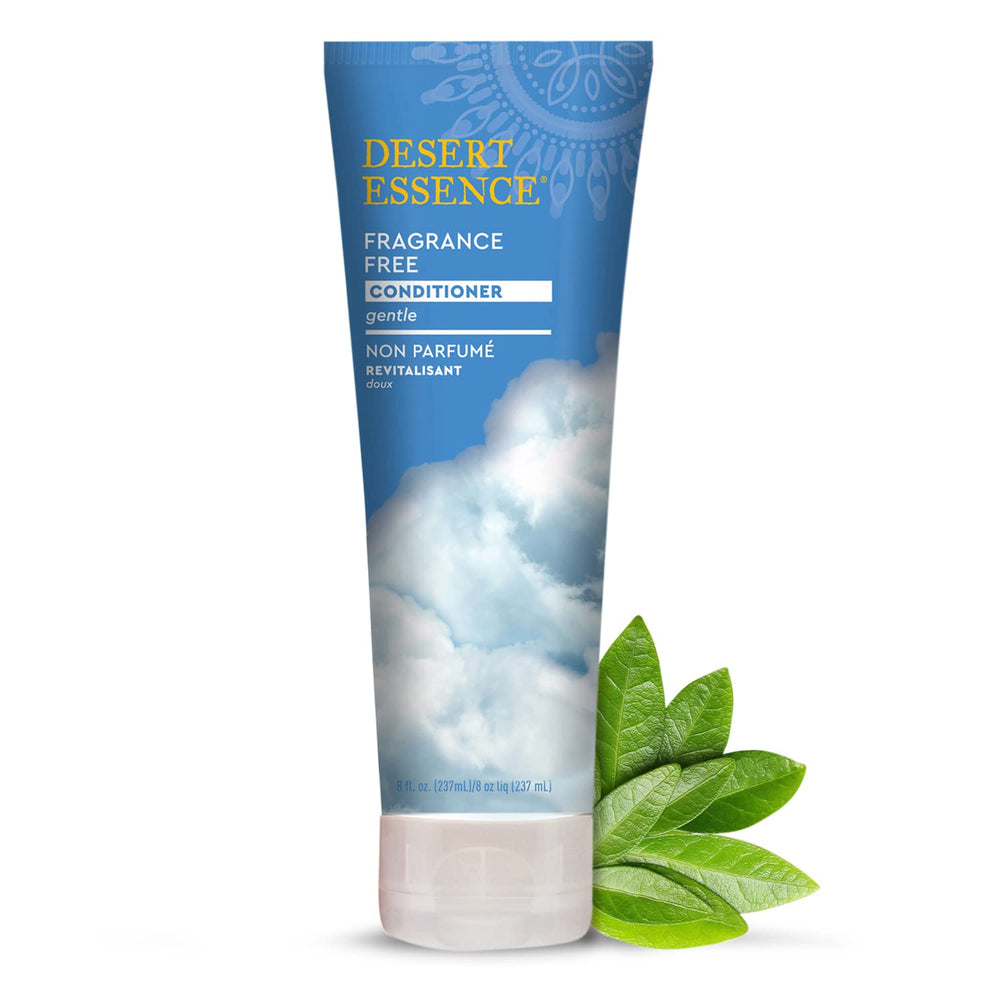 Desert Essence bottle front view showing clean label and size benefit