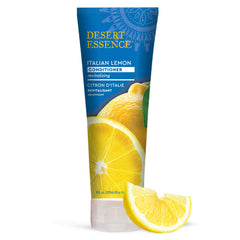 Desert Essence front bottle showing label and lemon scent benefits