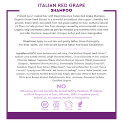Desert Essence label close-up with ingredient list visible for transparency and trust