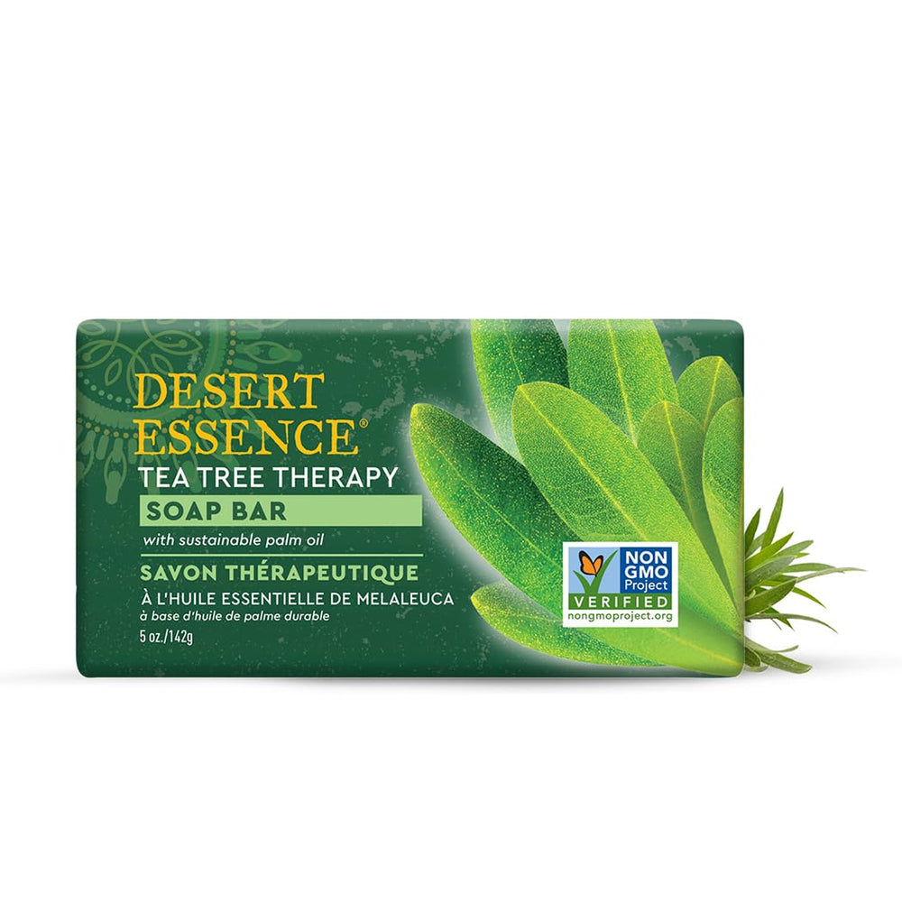 Desert Essence front packaging showing product name and benefits
