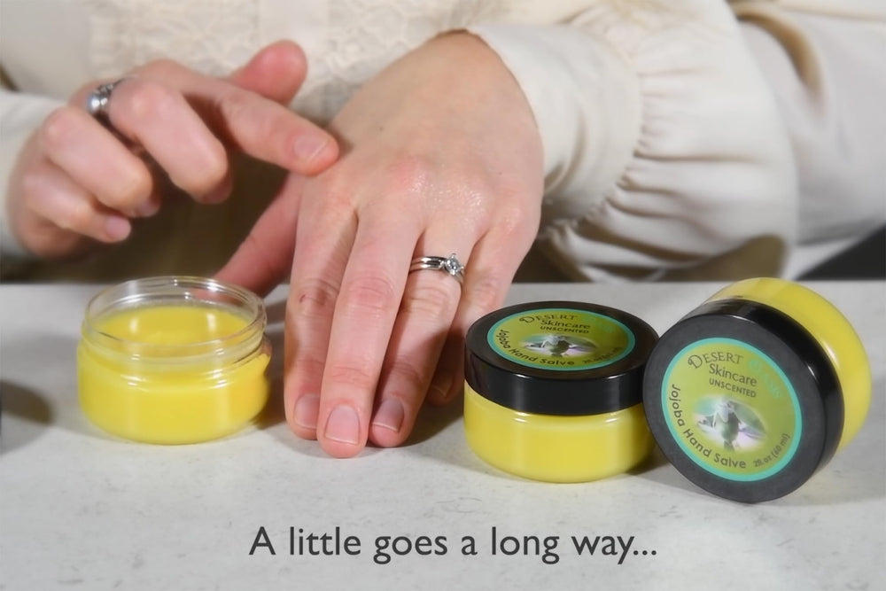 Desert Oasis Skincare 2 oz jar in travel pouch for on-the-go skin care