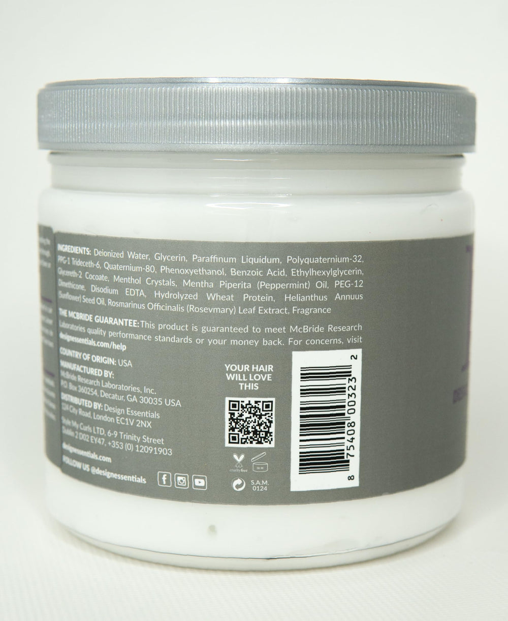 Design Essentials detangling demo with wide-tooth comb, reduces breakage and frizz