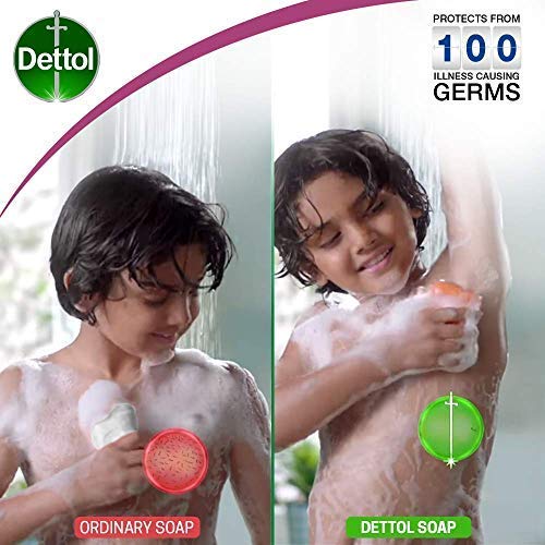 Dettol soap on draining dish demonstrating quick drying for longevity