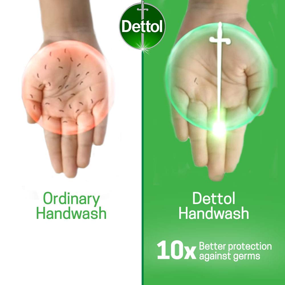 Dettol three-pack boxed refill set for efficient household stocking