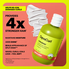 DevaCurl creamy conditioner texture close-up highlighting rich moisturization