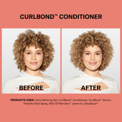 DevaCurl conditioner being applied to curls demonstrating easy detangling