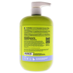 DevaCurl pump top and label close-up, highlighting easy dispensing and product control