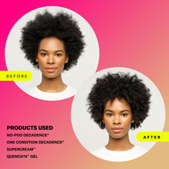 DevaCurl before and after curl definition demonstrating longer-lasting shape