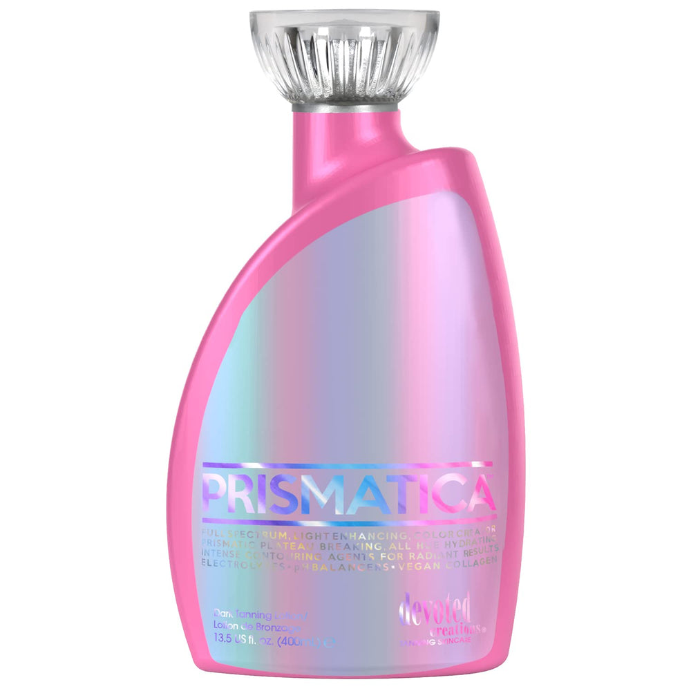 Devoted Creations pump dispense close-up revealing smooth lightweight texture